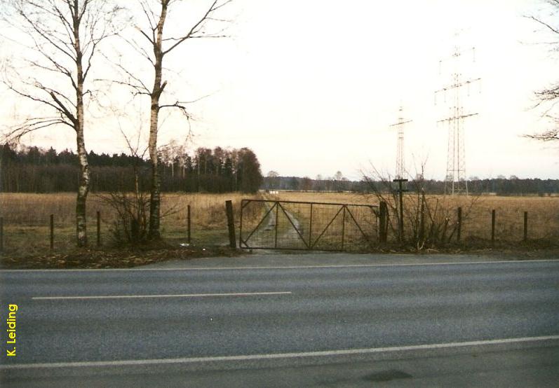 Blick von der Schleswig - Holstein-Strae auf das Glasmoorgelnde.