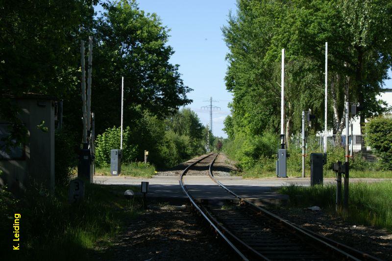 Bahnbergang Mhlenweg.