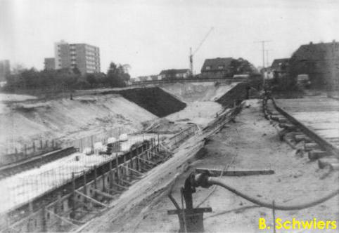 Bau der U-Bahn nach Garstedt 1968 - 2.