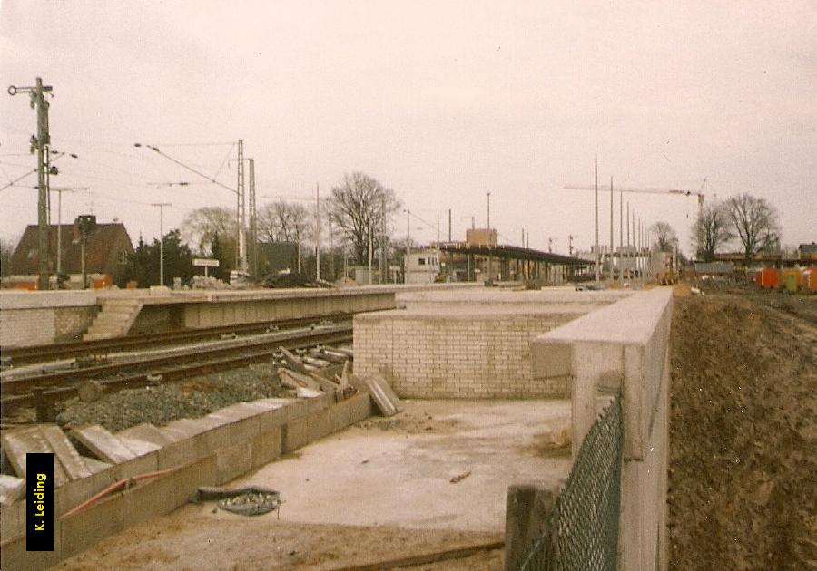 S - Bahnhof Neugraben in Bau.