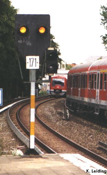 Sv-Signal mit Blendenrelais der Hamburger S-Bahn.