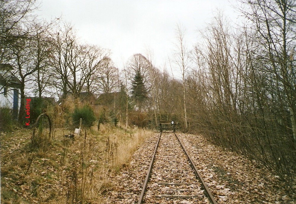 Streckenendprellbock in *Hollenstedt.