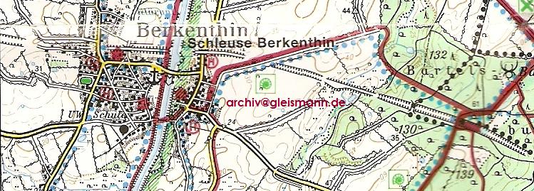 Karte aus den 1990er Jahren mit dem Abschnitt zwischen Berkenthin und dem Staatsforst Farchau.