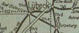 Streckenübersichtskarte von 1943.