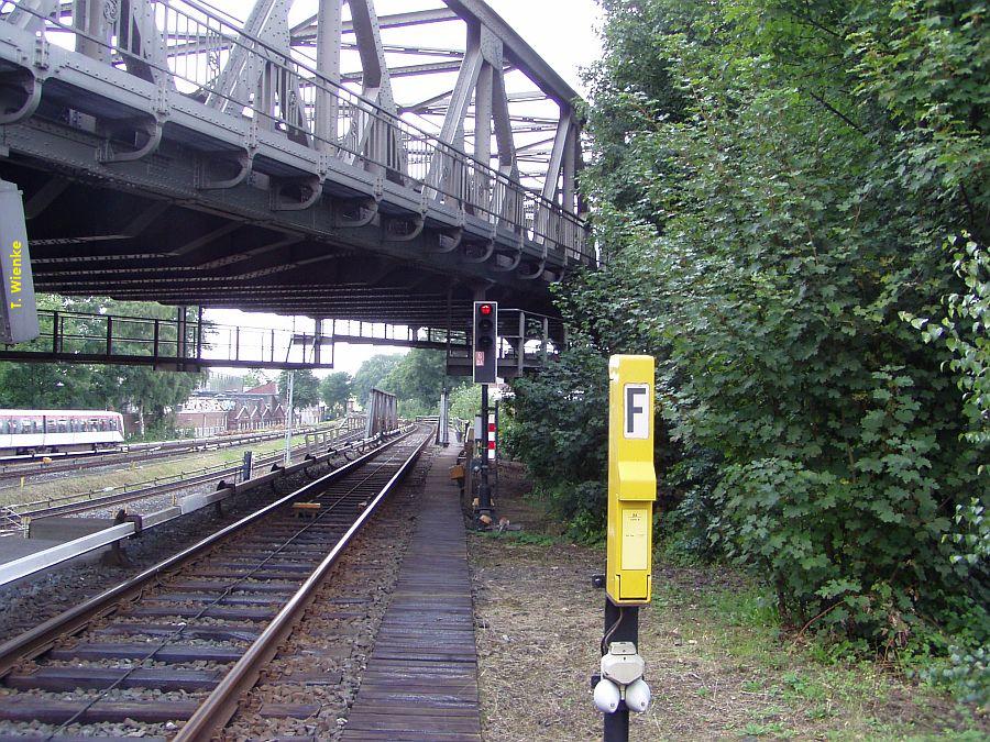 Das Streckengleis der U3 nach Borgweg.