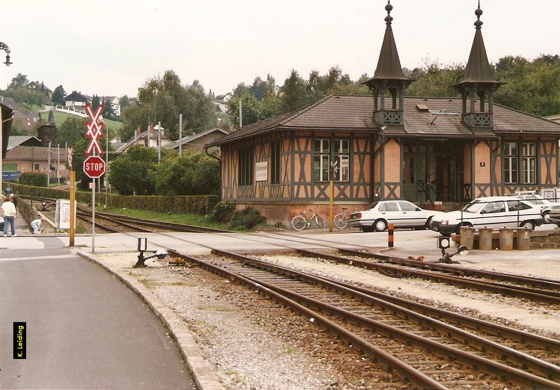 Talstation der Pöstlingsbergbahn.