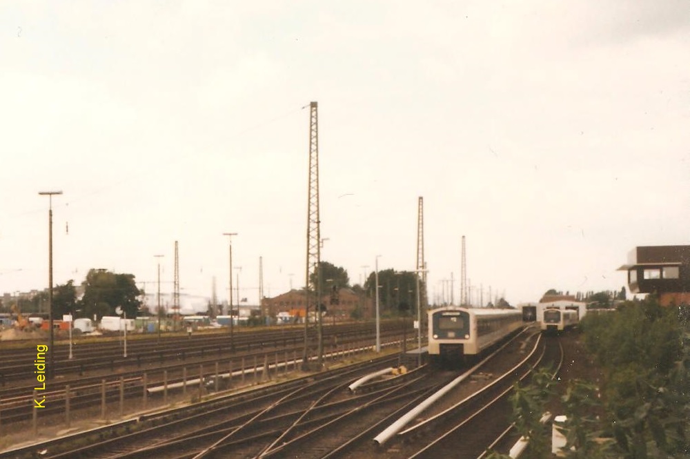 Zufahrtsgleise der S-Bahn-Außenstelle 1990.